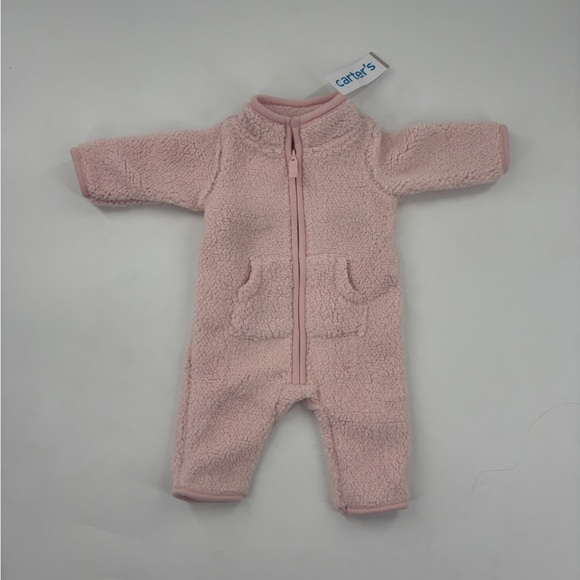 Carter's Other - Carter's Soft Pink Sherpa Bodysuit-3 Months